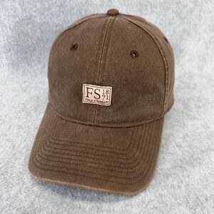 FS 1871 Mens Brown Field & Stream Baseball Hat Cap Stretch Fit L/XL